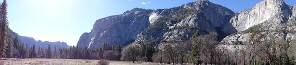 Image: Panorama of Yosemite Valley Floor