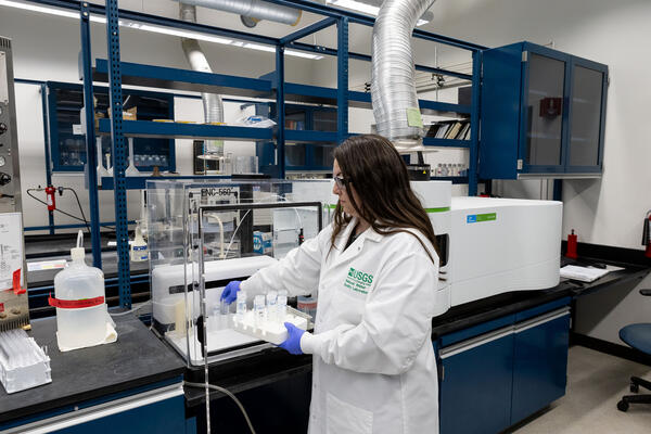 analyst process water samples