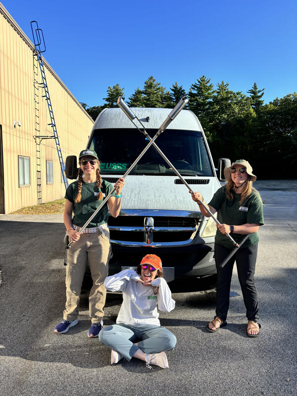 Members of the Connecticut Soils PFAS Team before going on a field test.