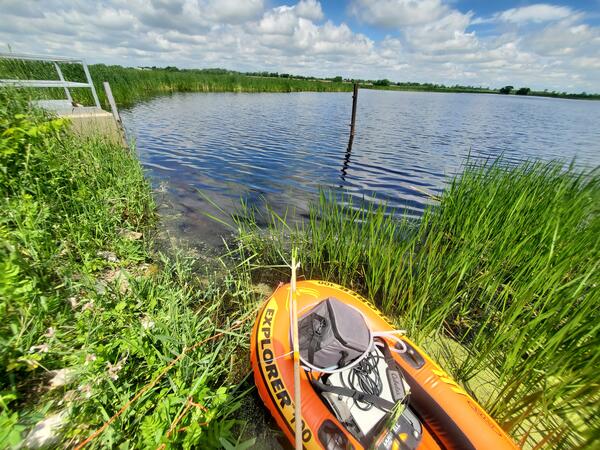 USGS employees sample at Horicon National Wildlife Refuge, Wisconsin