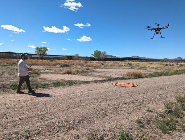 2024 lidar collection at Black Draw in the San Bernardino National Wildlife Refuge, AZ 