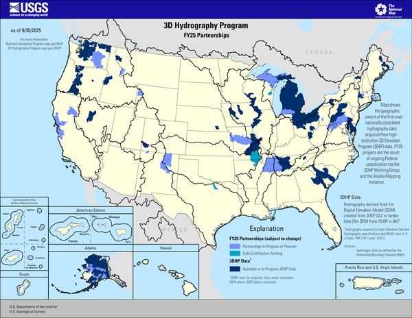 3D Hydrography Program FY25 Partnerships