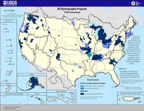 3D Hydrography Program FY26 Partnerships