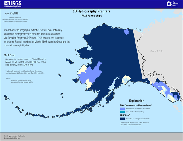 3D Hydrography Program FY26 Partnerships in Alaska