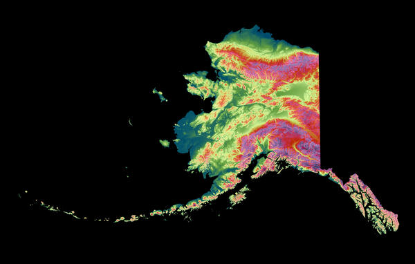 3DEP As Art - Alaska
