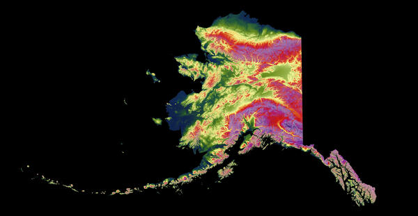 3DEP As Art - Alaska