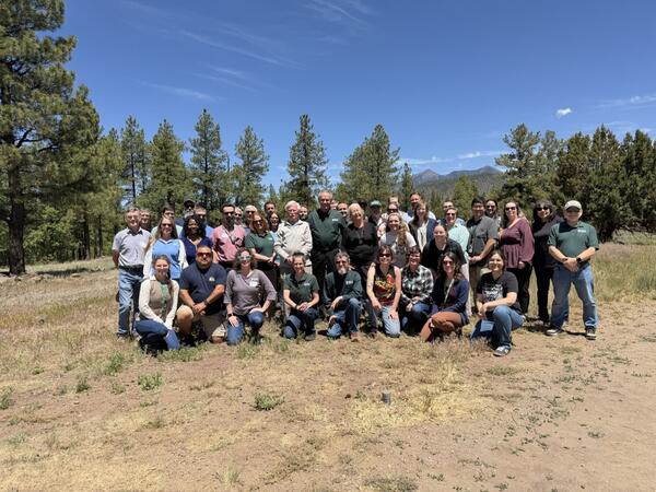 Astrogeology Science Center Team Gathers for a quick photo in Buffalo Park with USGS Director Ned Mamula