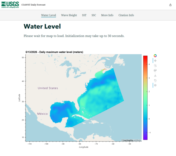 water level map