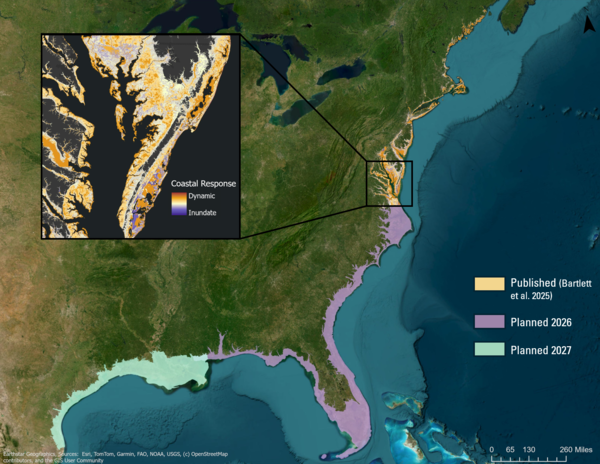 map of southeastern U.S.
