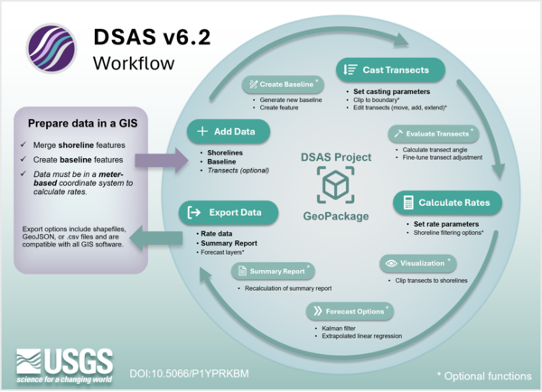 infographic showing DSASv6.2 workflow