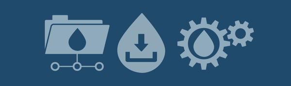 Images that represent downloading integrated water data