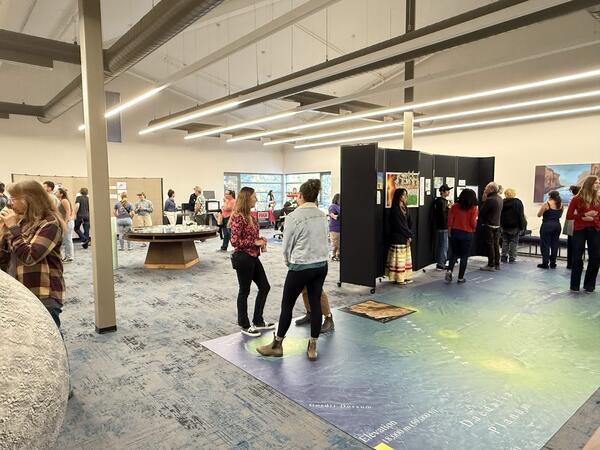 Art of Inquiry show hosted at USGS on 22 September, 2025 as part of Flagstaff Festival of Science and in collaboration with Flagstaff Arts and Leadership Academy