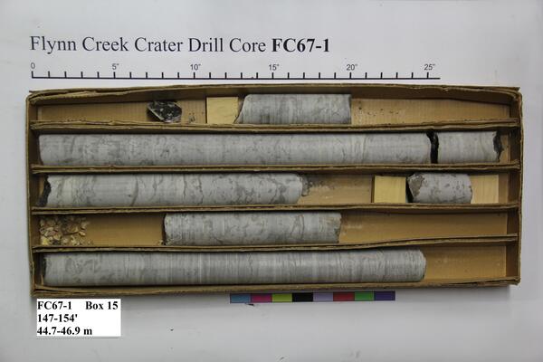 Flynn Creek Drill Core 67-01: Box 15