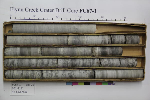 Flynn Creek Drill Core 67-01: Box 21