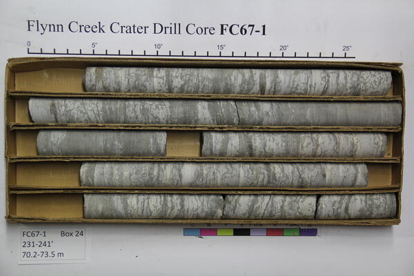 Flynn Creek Drill Core 67-01: Box 24