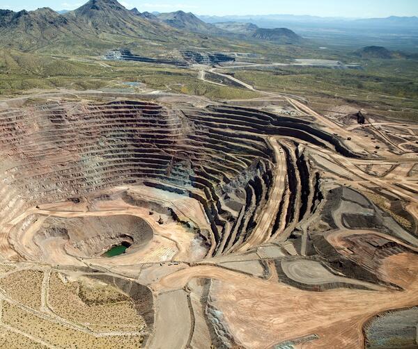 Photograph of Freeport McMoRan Safford Copper Mine in Arizona