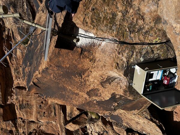 A new streamgage installed on the North Fork of Mill Creek near Moab, Utah