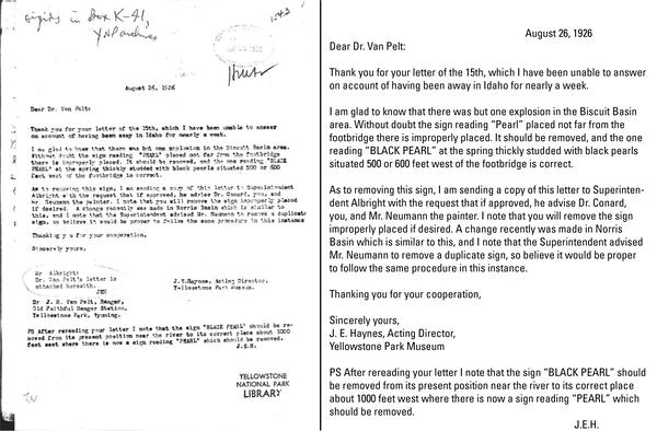 typed letter with accompanying transcription