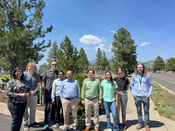 The attendees of the GFSAD workshop day one standing outside