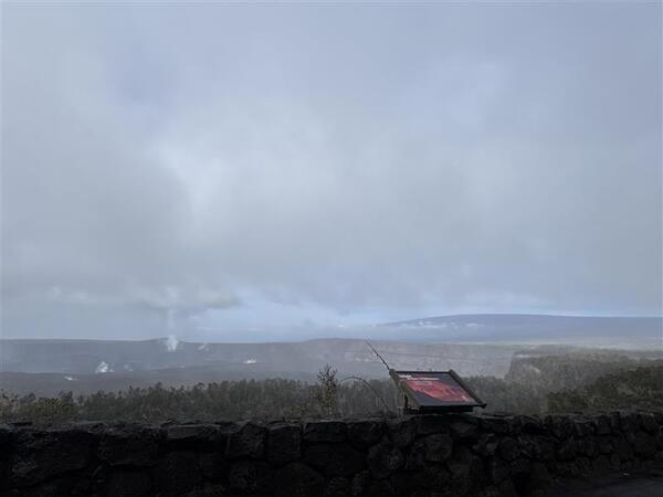 Color photograph of volcanic landscape