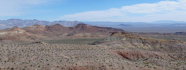 Panoramic photo of Indian Buttes, California