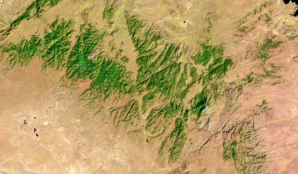 Landsat Image of Laramie Mountains, Wyoming