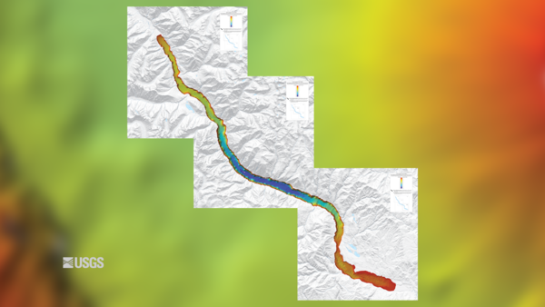 Lake Chelan bathymetric map