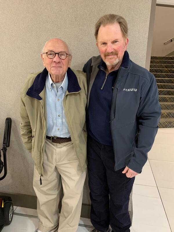 Lowell Baier (left) and John Organ (right) pose for a picture. 