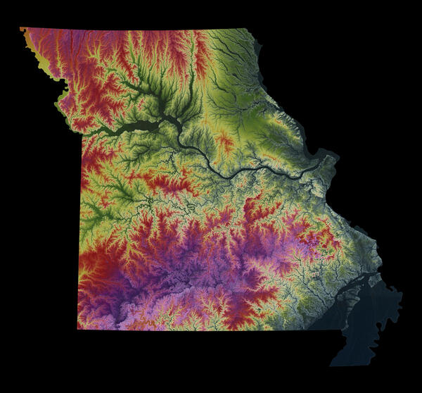 3DEP As Art - Missouri