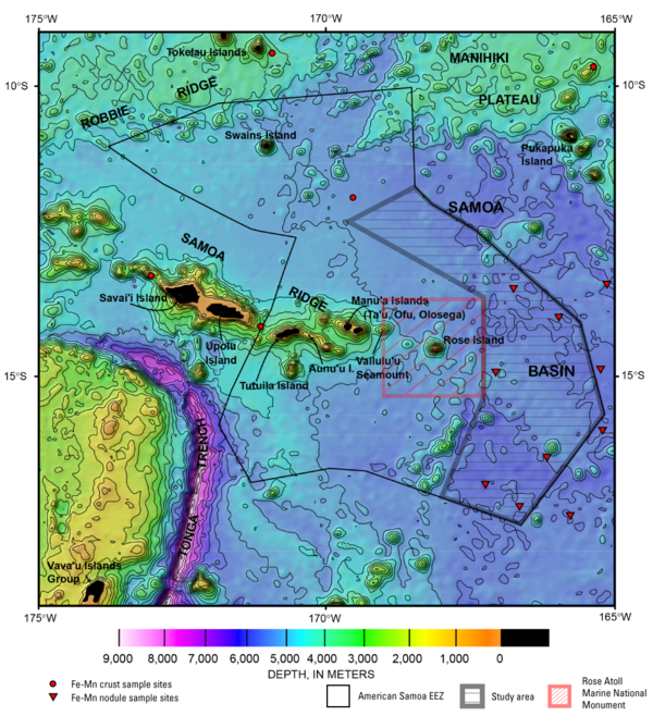 Map of American Samoa and study area