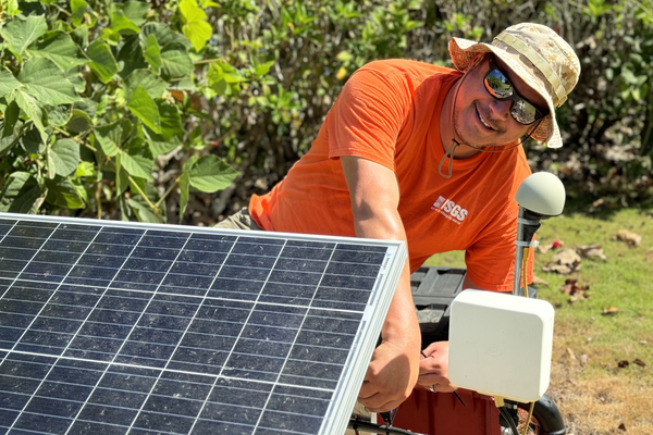 Scientist in field