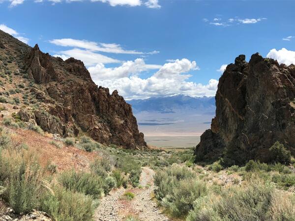 View east across Dixie Valley from the crest of the Stillwater Range, western Nevada