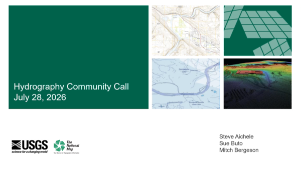 July 28, 2026, USGS Hydrography Community Call Thumbnail