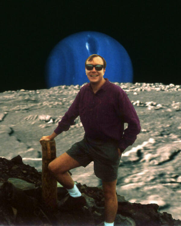 Randy Kirk Hiking Neptune's Moon, Triton.