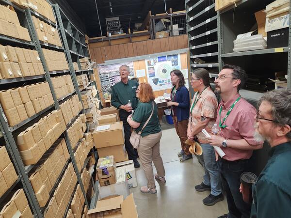 Talks on terrestrial core and rock samples archives and USGS roles for planetary defense.