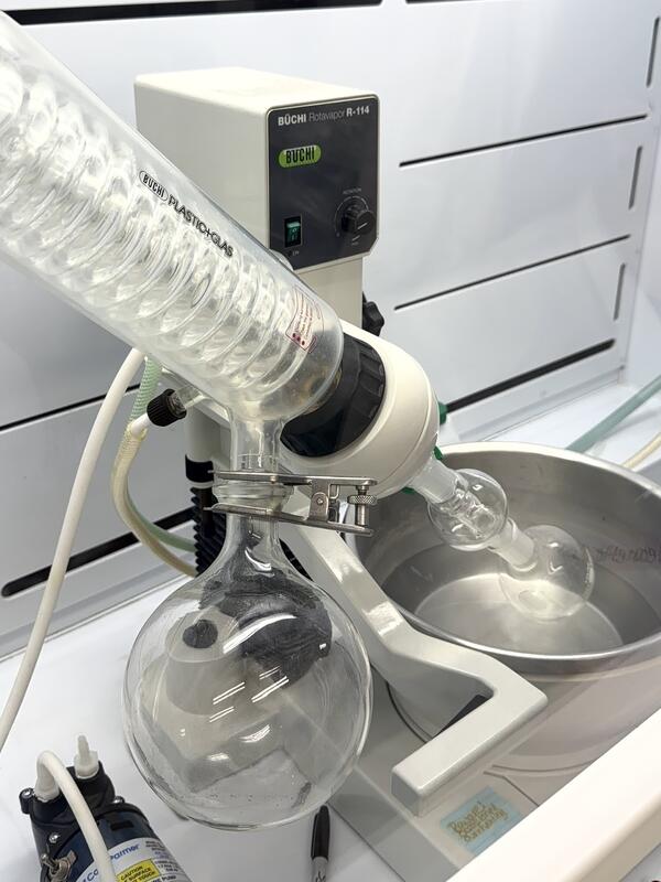 Rotary evaporation system set up in laboratory