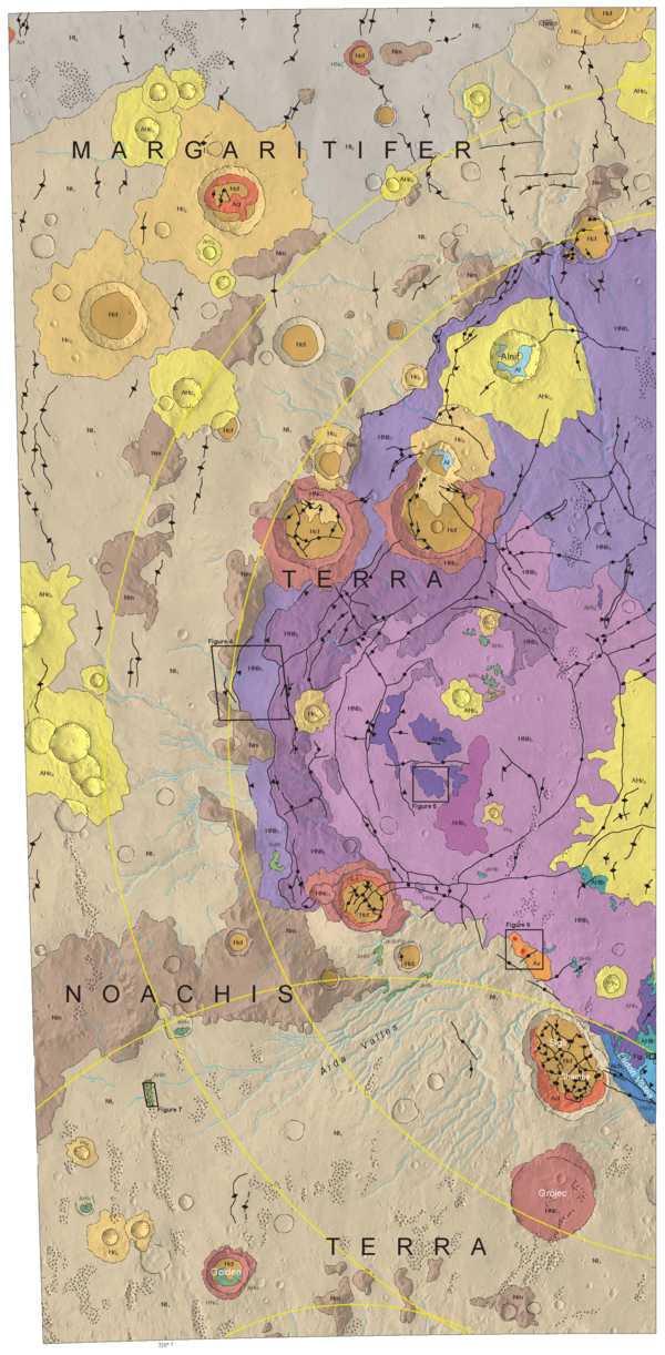 USGS SIM 3525: Geologic Map of MTM −15032 and −20032 Quadrangles, Western Ladon Basin, Mars