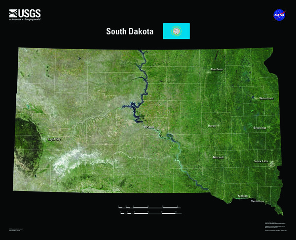 South Dakota Landsat State Mosaic