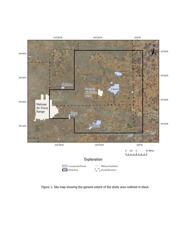 The project study area includes eastern New Mexico and western Texas.