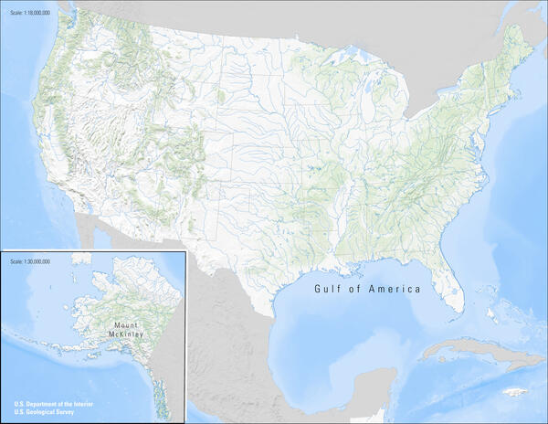 USGS and the U.S. Board on Geographic Names have implemented name changes following Executive and Secretary’s Orders.