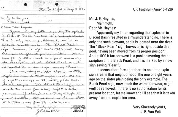 handwritten letter with accompanying transcription