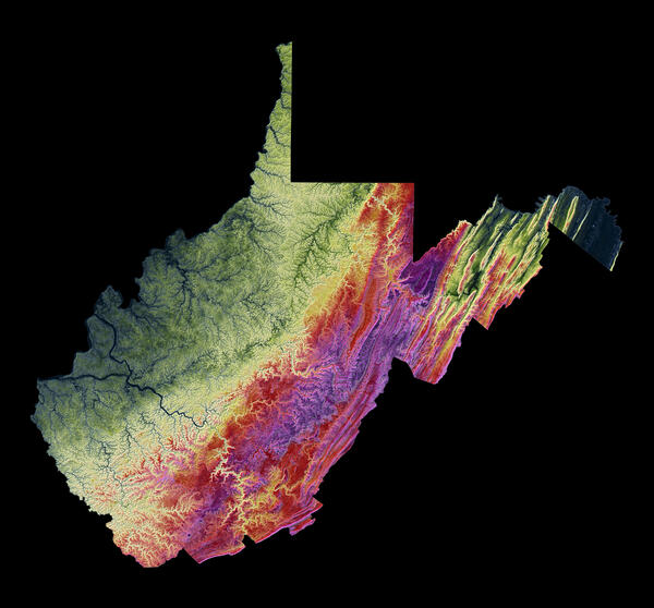 3DEP As Art - West Virginia