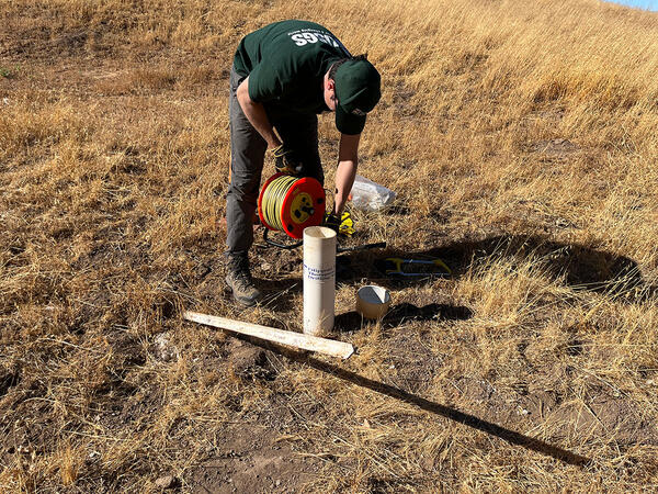 Groundwater well and field technician