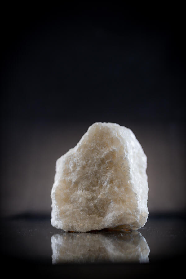 High-definition image showing fine-grained texture and white coloration.