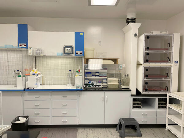 Denver Radiogenic Isotope Lab portion of Class-10,000  clean lab hood