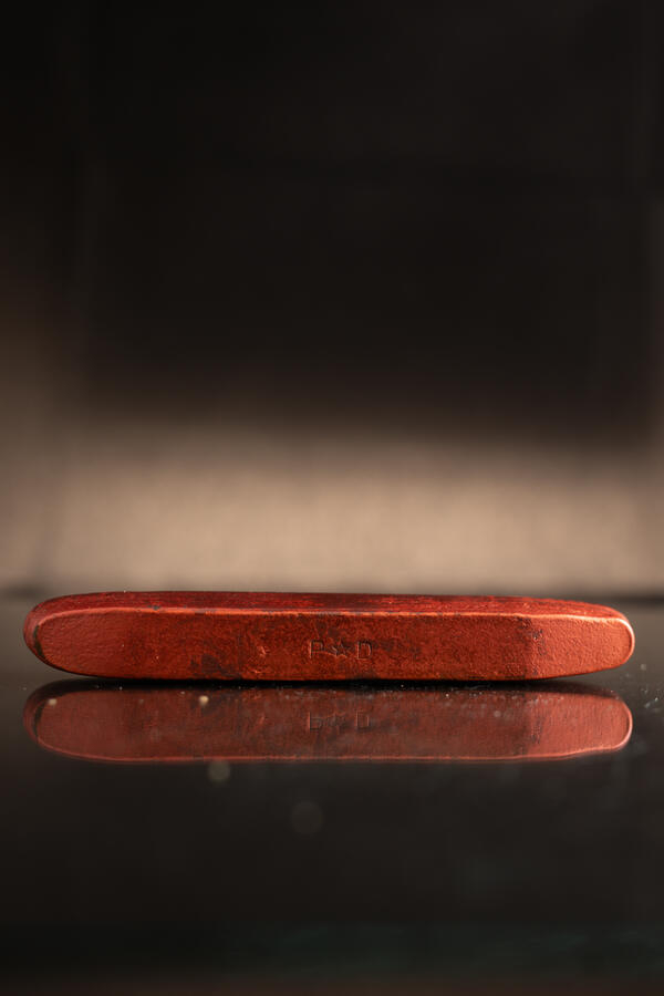 High-resolution image of a copper ingot from the USGS mineral collection.