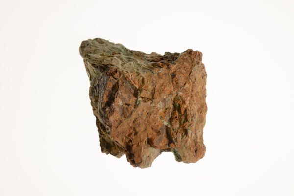 Isolated garnierite specimen from the USGS mineral collection.