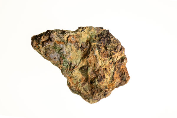 Isolated garnierite specimen from the USGS mineral collection.