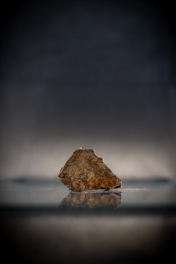 Isolated magnetite specimen from the USGS mineral collection.