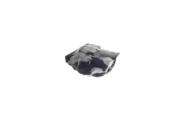 USGS mineral specimen of volcanic glass.